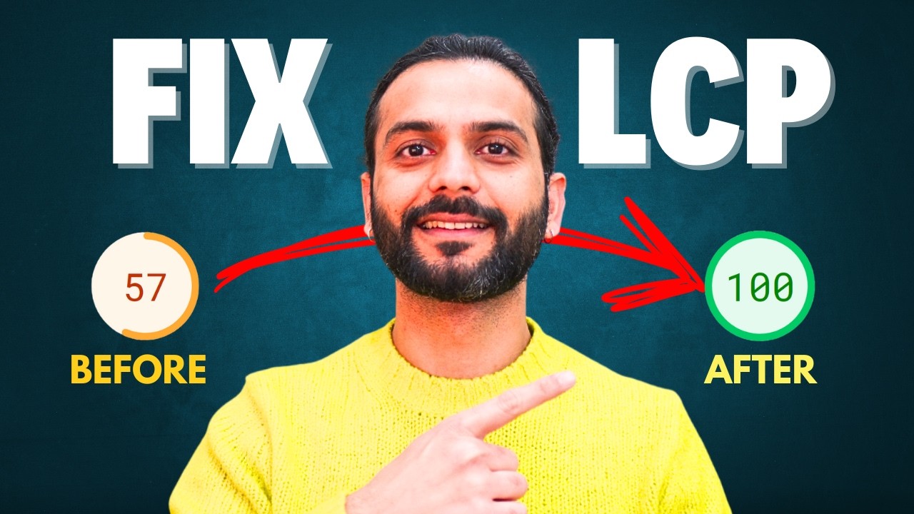 How to FIX Largest Contentful Paint (LCP) & Increase Website speed [In-depth Video 🧠]